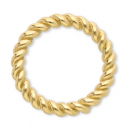 Fornituras acero inox anillo cerrado 12mm Dorado