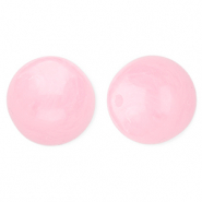 Abalorios acr&iacute;licos 16 mm redondos Rosa-m&aacute;rmol