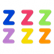Abalorios alfabeto acrílico letra Z Multicolor