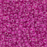Rocalla Miyuki 8/0 Fuchsia Lined Crystal 8-0209