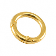 Fornituras met&aacute;licas DQ llavero 24mm Dorado (sin n&iacute;quel)