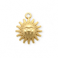 Colgantes Acero Inox sol Oro