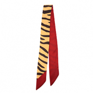 Bandana Pañuelo con estampado cebra Camel-marrón oscuro-rojo óxido
