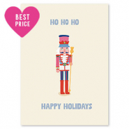 Tarjetas para joyer&iacute;a "HO HO HO" Blancuzco-rojo-azul