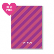 Tarjetas para joyer&iacute;a "For you" P&uacute;rpura-rosa