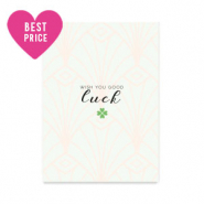 Tarjetas para joyer&iacute;a "Wish you good luck" Azul p&aacute;lido
