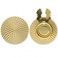 Cubrebotones Acero Inox redondos look rat&aacute;n Dorado