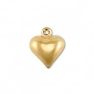 Colgantes Acero Inox corazón Dorado