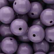 DQ Abalorios acr&iacute;licos 20 mm brillante Purple haze 18-3718 TCX