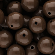 DQ Abalorios acr&iacute;licos 18 mm brillante Cappuccino brown 19-1220 TCX