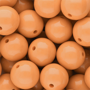 DQ Abalorios acr&iacute;licos 18 mm brillante Chamois orange 15-1145 TCX