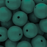DQ Abalorios acr&iacute;licos 16 mm brillante Mediterranea green 19-4517 TCX
