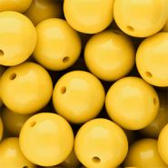DQ Abalorios acr&iacute;licos 16 mm brillante Vibrant yellow 13-0858 TCX