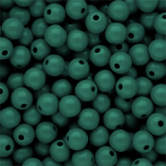 DQ Abalorios acr&iacute;licos 10 mm brillante Mediterranea green 19-4517 TCX