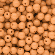 DQ Abalorios acrílicos 8 mm brillante Chamois orange 15-1145 TCX