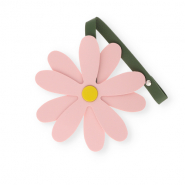 Colgantes llamativos flor Rosa vintage-amarillo-verde oscuro