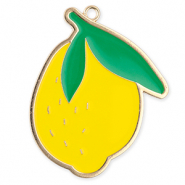 Colgantes metálicos limón Dorado-amarillo-verde