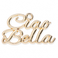 Colgantes met&aacute;licos "Ciao Bella" Dorado