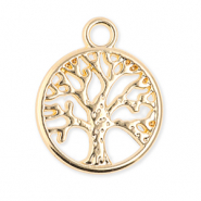Colgantes metálicos árbol de la vida Dorado