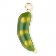 Colgantes metálicos judía Dorado-verde