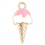 Colgantes metálicos paleta de hielo Dorado-blanco-rosa claro