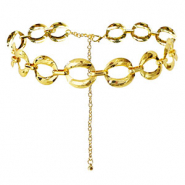 Cadena para la cadera eslab&oacute;n grande Dorado