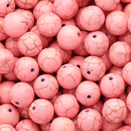 Abalorios de cerámica 12mm Rosa