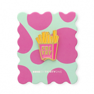 BY31&reg; Pin "Fri yay" en una tarjeta Turquesa menta-rosa multicolor-amarillo multicolor-dorado