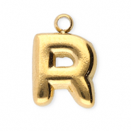 Colgantes Acero Inox letra R Dorado