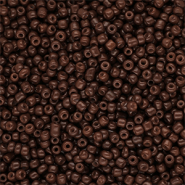 Rocalla cristal 12/0 (2mm) Marr&oacute;n oscuro