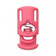 Fornituras coloridas abalorio stopper para cord&oacute;n rect&aacute;ngulo Rosa