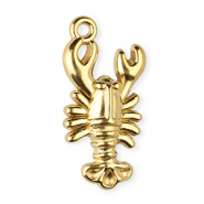 Colgantes Acero Inox langosta Dorado
