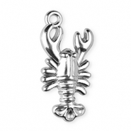 Colgantes Acero Inox langosta Plateado