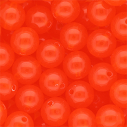 DQ® Abalorios acrílicos 14 mm brillante Rojo bermellón