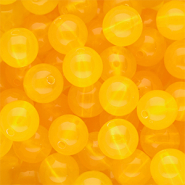 DQ® Abalorios acrílicos 14 mm brillante Amarillo cálido
