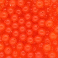 DQ® Abalorios acrílicos 10 mm brillante Rojo bermellón