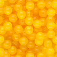DQ® Abalorios acrílicos 10 mm brillante Amarillo cálido