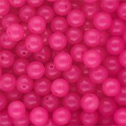 DQ® Abalorios acrílicos 10 mm brillante Rosa magenta