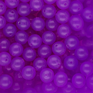 DQ® Abalorios acrílicos 10 mm brillante Púrpura