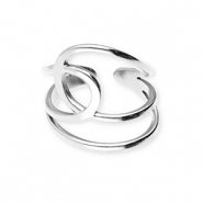 Anillos Acero Inox Plateado