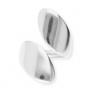 Anillos Acero Inox Plateado