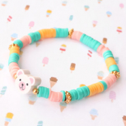 Set de inspiraciones Divertidas pulseras con abalorios de polímero