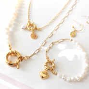 Set de inspiraciones ¡Ponte manos a la obra con piezas metálicas DQ, Jasseron y perlas de agua dulce! 