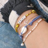 Set de inspiraciones Ideas creativas para pulseras con cordón estilo marino