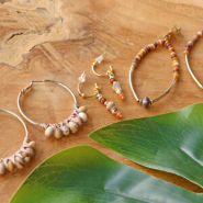 Set de inspiraciones Inspiración única para la joyería con piedras naturales rondeles
