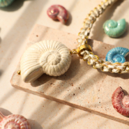 Set de inspiraciones Crea bellas joyas con los abalorios de cerámica DQ Griegos concha