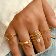 Nuevo  ¡A estrenar! Anillos únicos de acero inoxidable