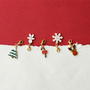 Nuevo  Nuevos y brillantes colgantes metálicos navideños