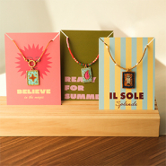 Nuevo Colgantes de tela hechos a mano y tarjetas