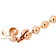 Fornituras met&aacute;licas DQ terminal para cadena de bola 1.2mm Oro rosado 